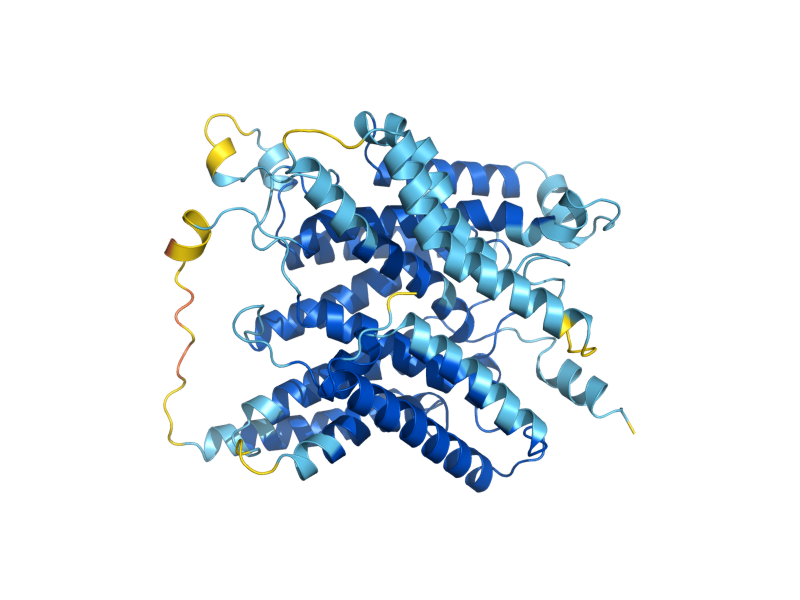 AlphaFold predicted structure of GWT1
