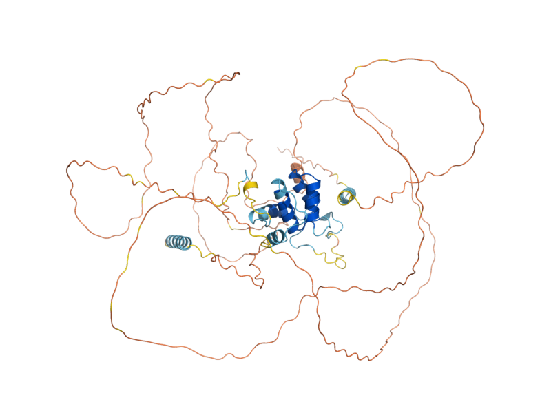 AlphaFold predicted structure of TAX4
