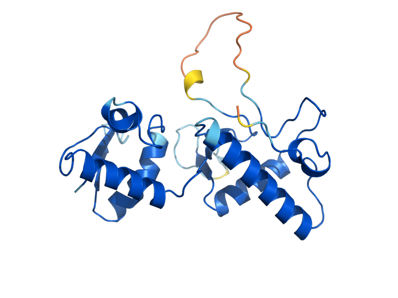 AlphaFold predicted structure of VPS25