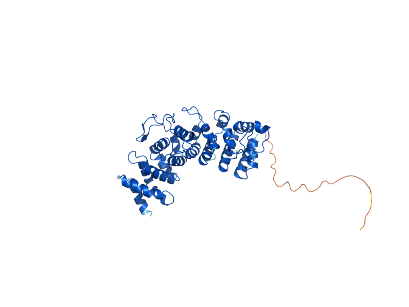 AlphaFold predicted structure of HGH1