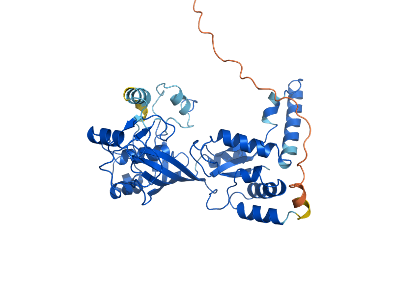 AlphaFold predicted structure of PUS4