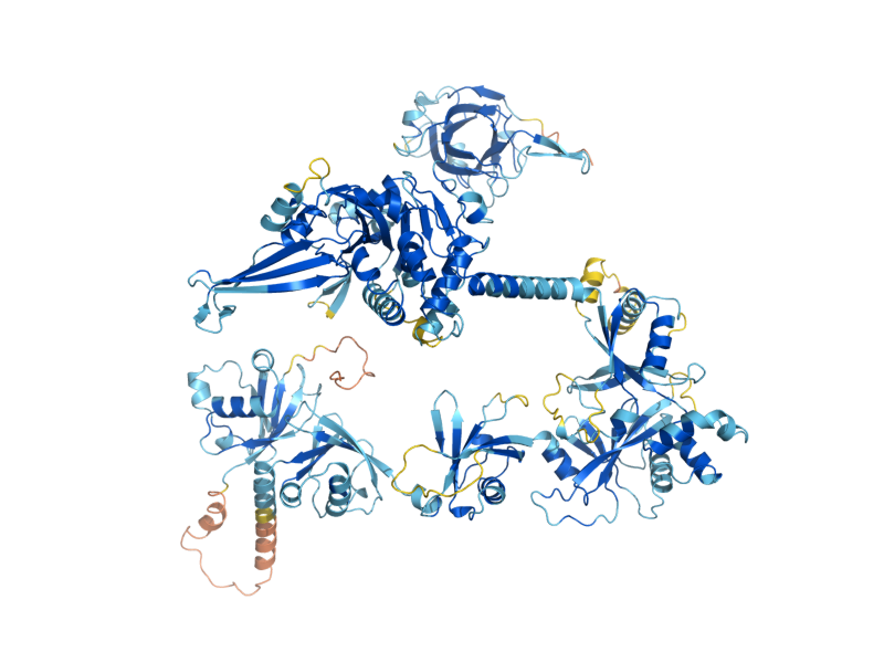 AlphaFold predicted structure of UBP15