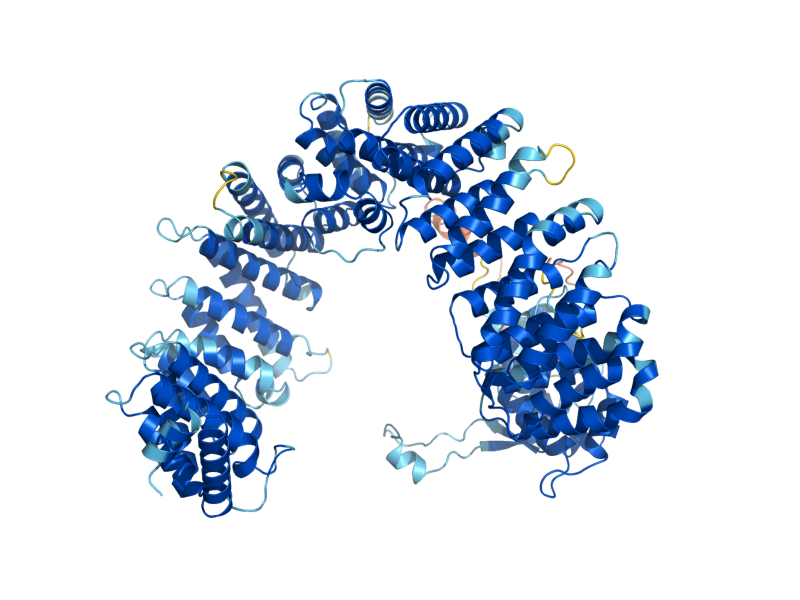 AlphaFold predicted structure of KAP114
