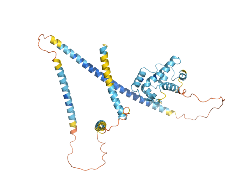 AlphaFold predicted structure of MPS2