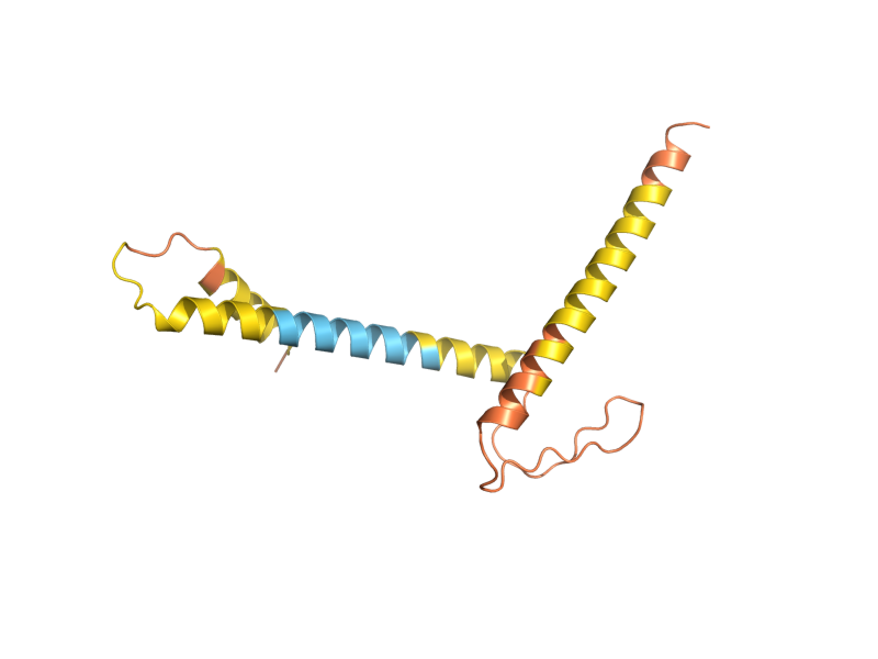 AlphaFold predicted structure of YGL034C