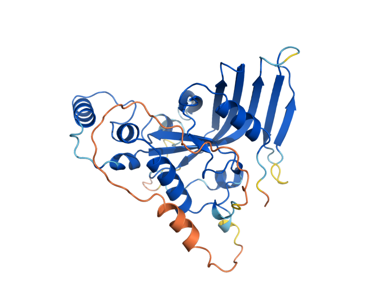 AlphaFold predicted structure of YGR017W