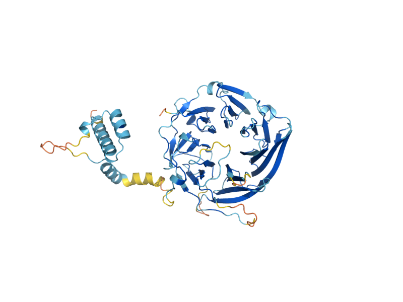 AlphaFold predicted structure of YGR117C