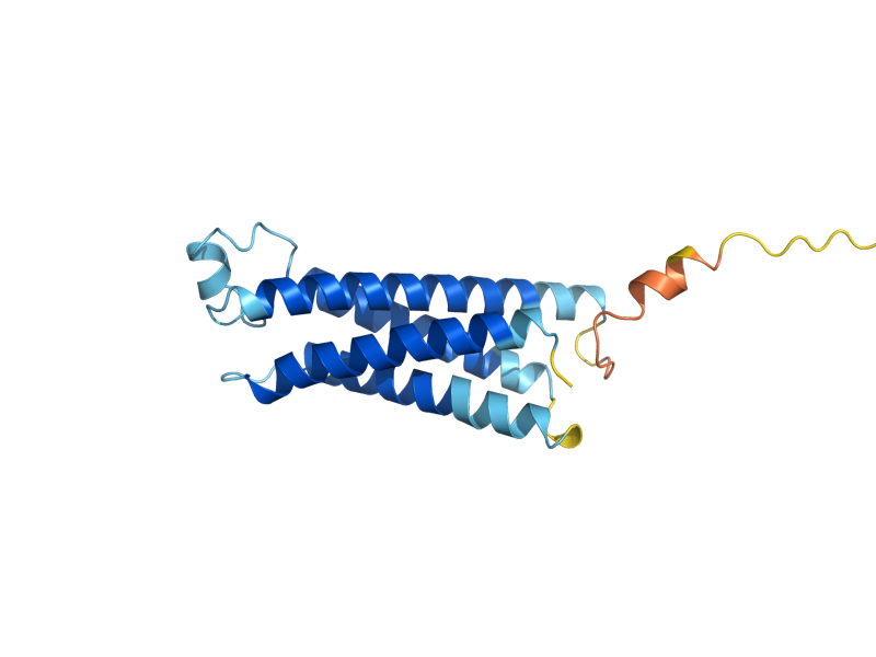 AlphaFold predicted structure of FHN1