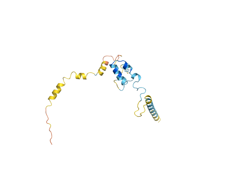 AlphaFold predicted structure of YGR273C
