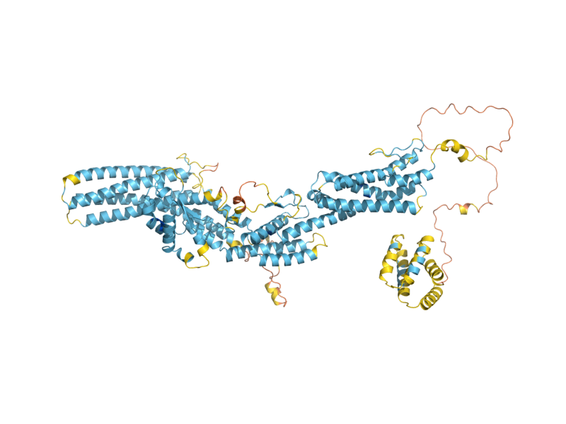 AlphaFold predicted structure of SPC98