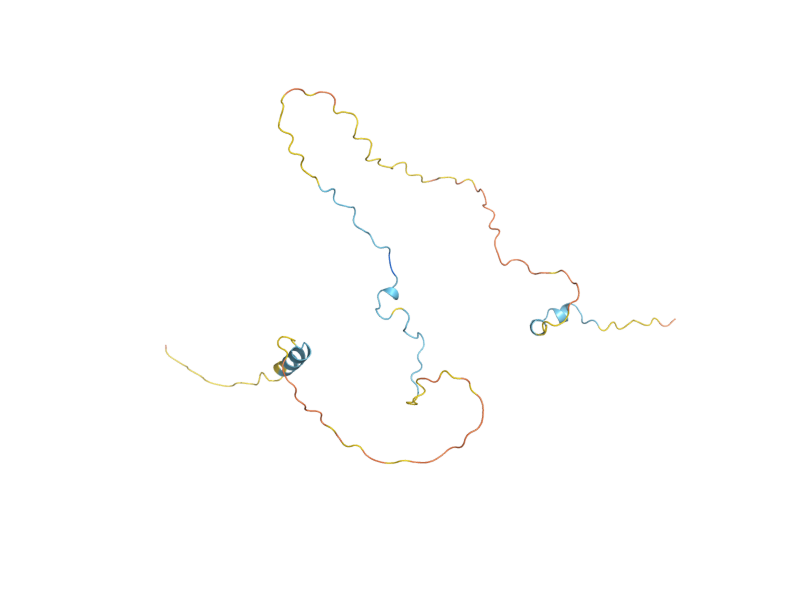 AlphaFold predicted structure of MPP6
