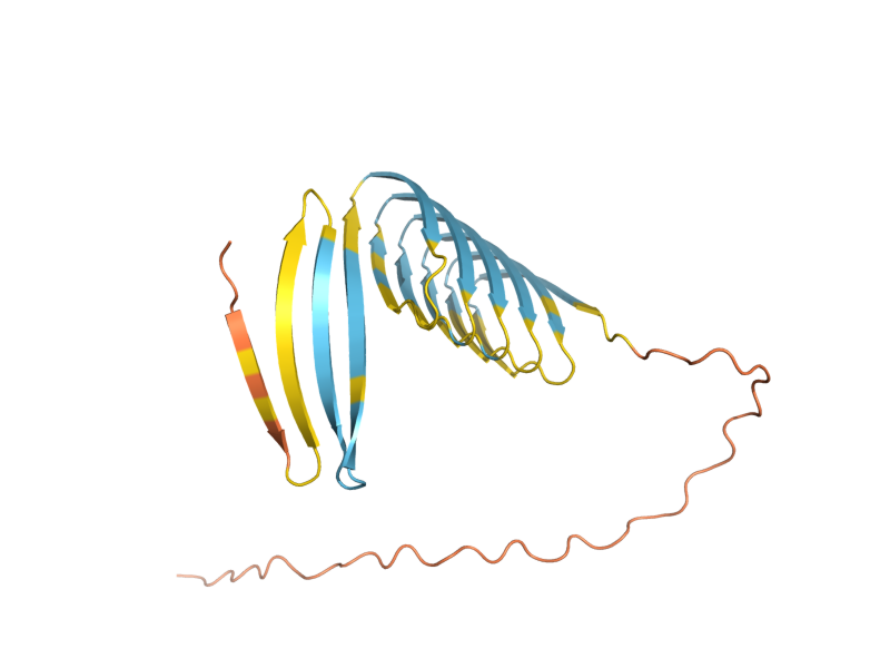AlphaFold predicted structure of YNL190W