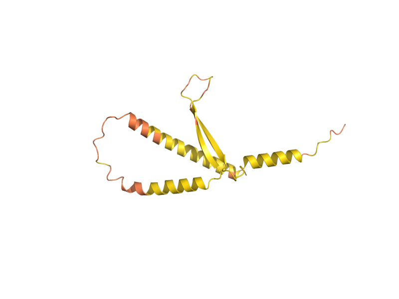 AlphaFold predicted structure of YNL143C