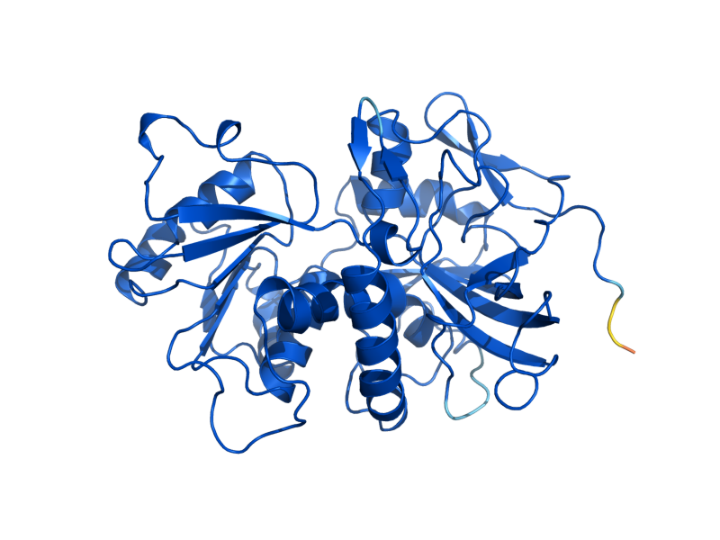AlphaFold predicted structure of YNL134C