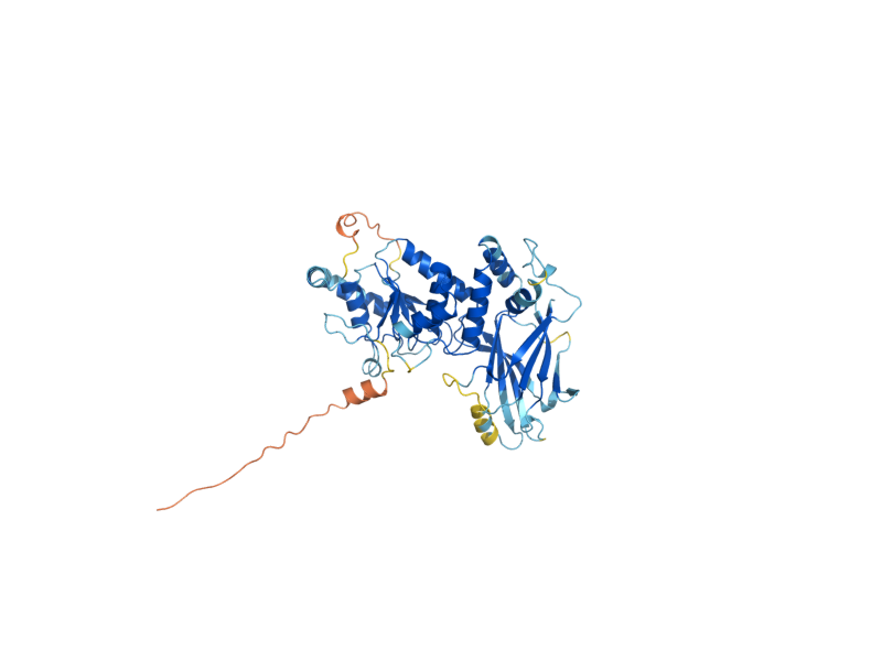 AlphaFold predicted structure of TEP1