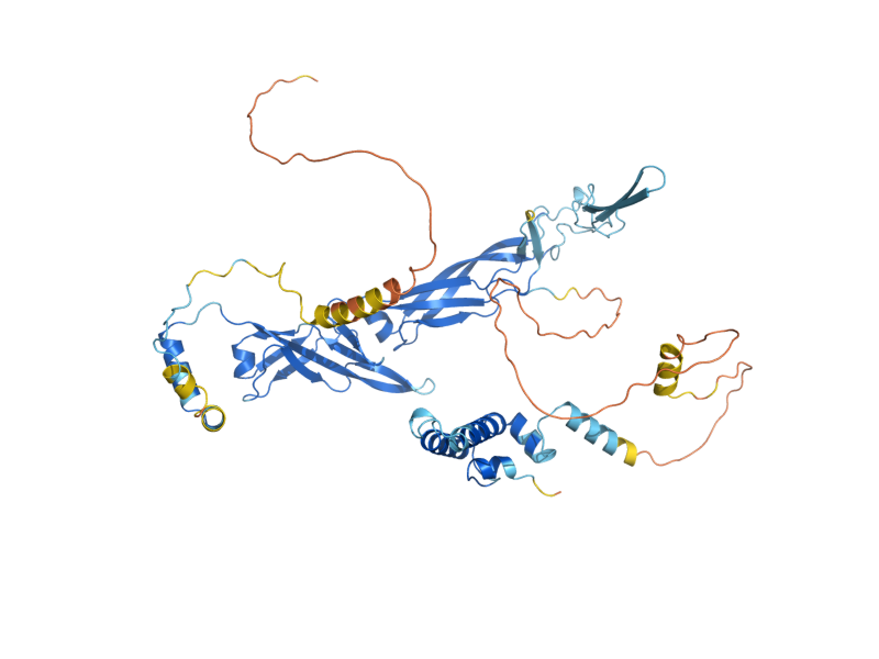 AlphaFold predicted structure of APJ1