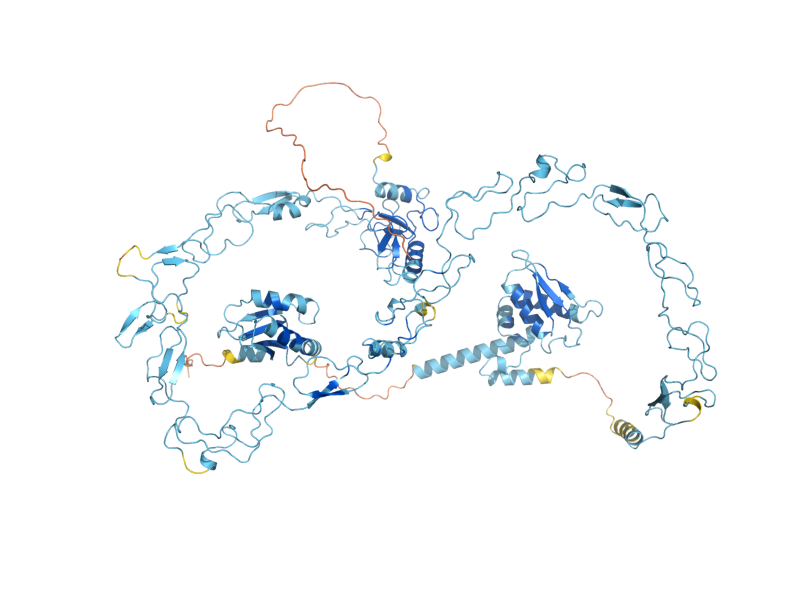 AlphaFold predicted structure of FAP1