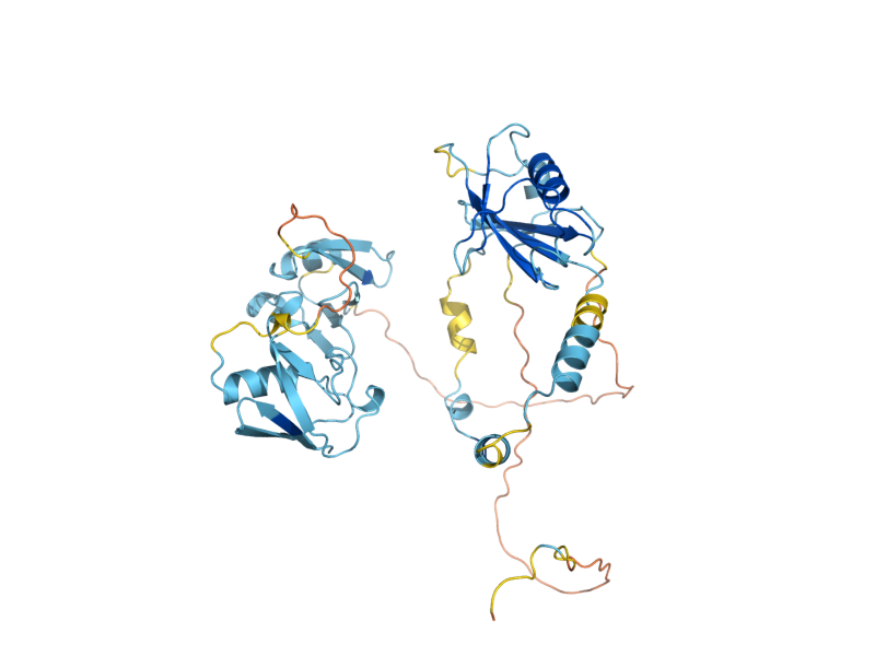 AlphaFold predicted structure of UBX4