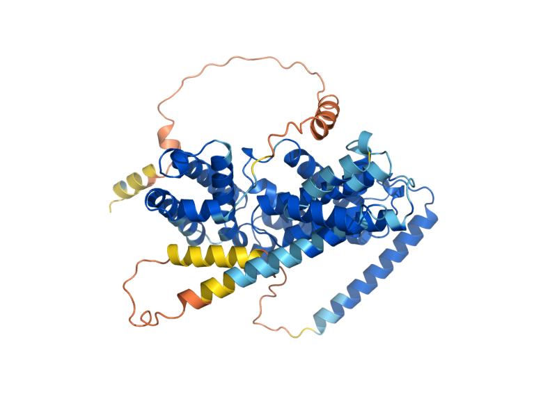 AlphaFold predicted structure of VPS9