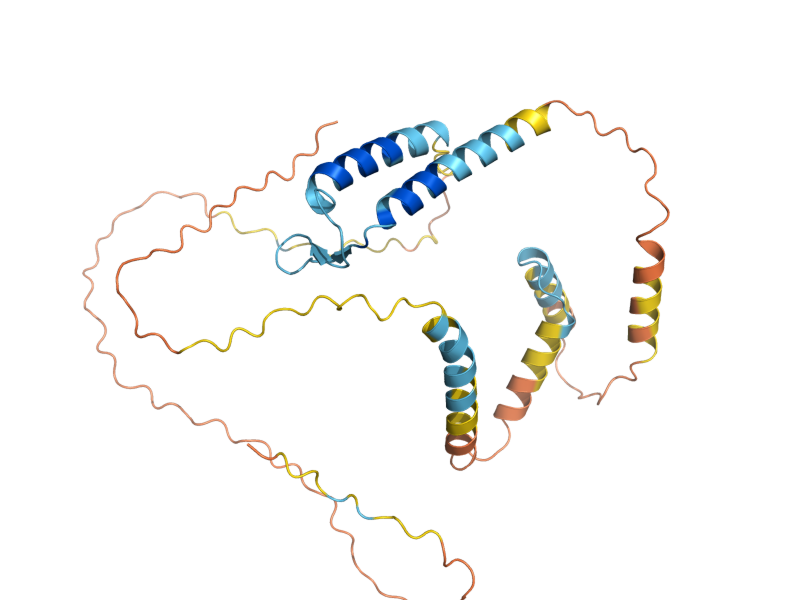 AlphaFold predicted structure of YPL068C