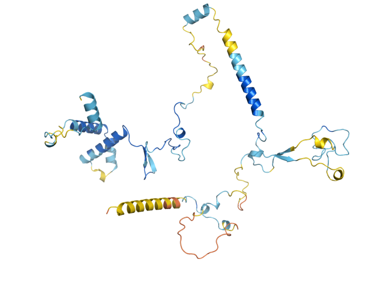 AlphaFold predicted structure of SLU7