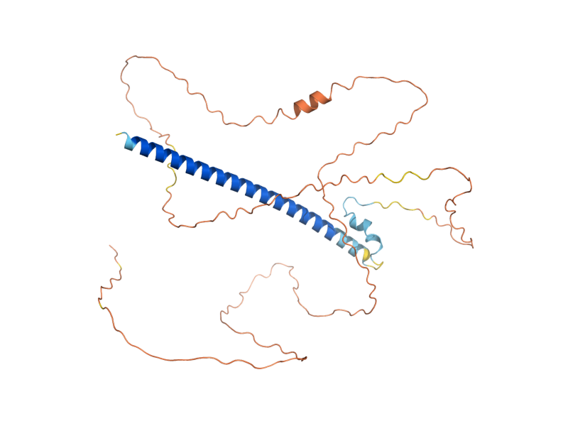 AlphaFold predicted structure of LGE1