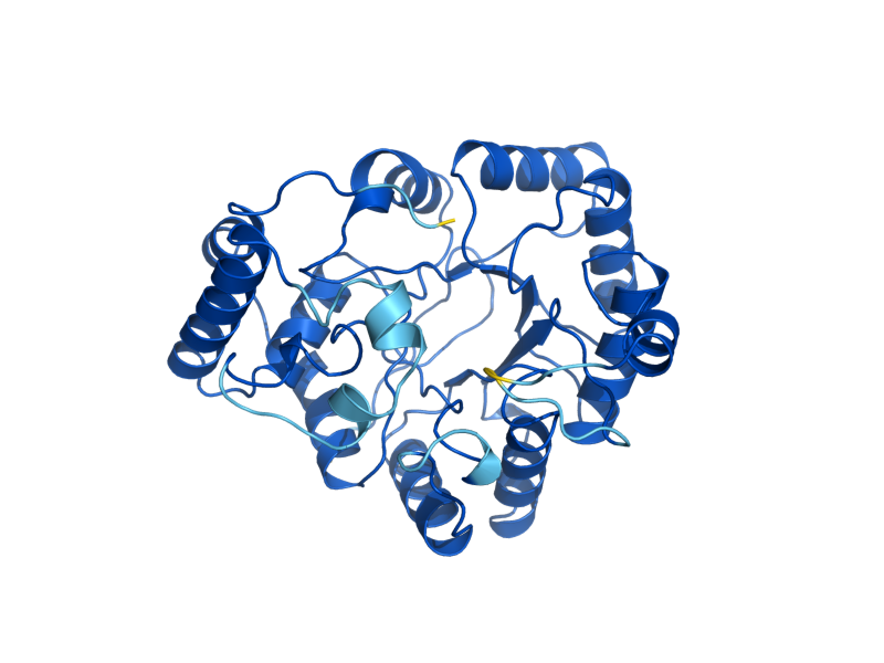 AlphaFold predicted structure of YPL088W