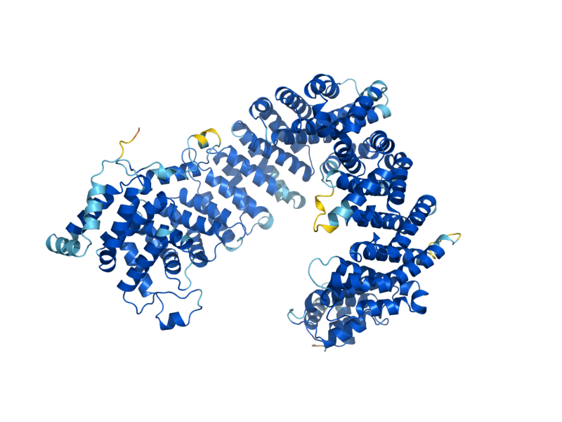 AlphaFold predicted structure of KAP120