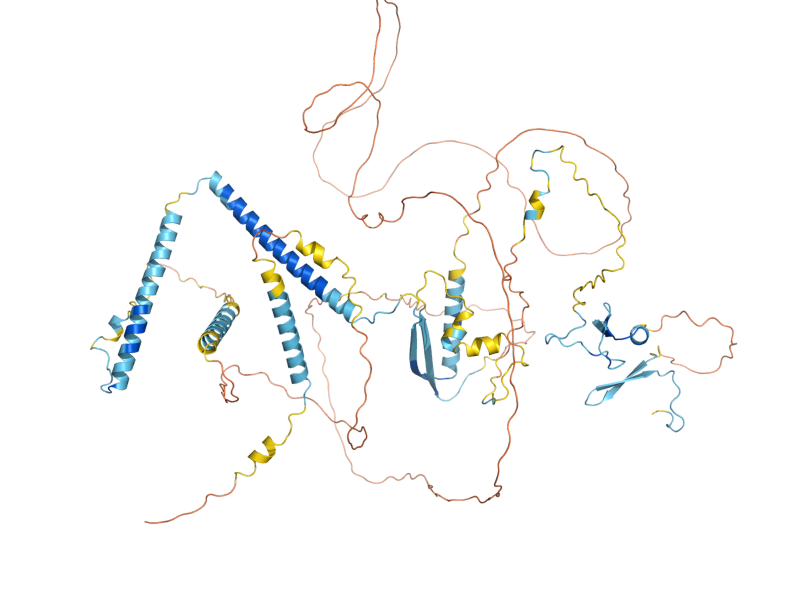AlphaFold predicted structure of VPS72