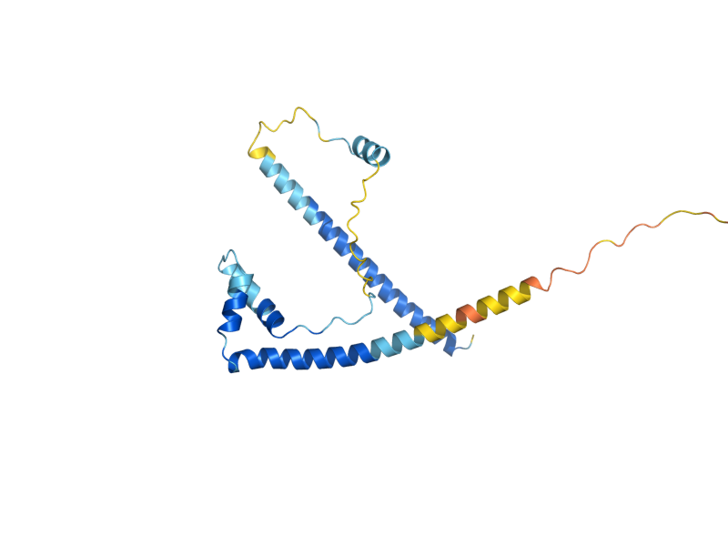 AlphaFold predicted structure of NHP10
