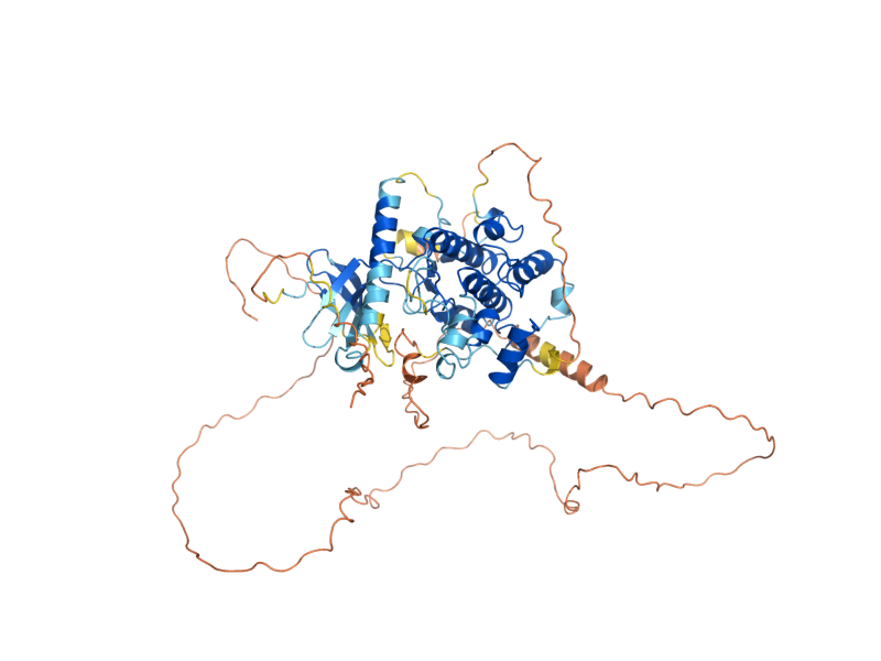 AlphaFold predicted structure of TDA1