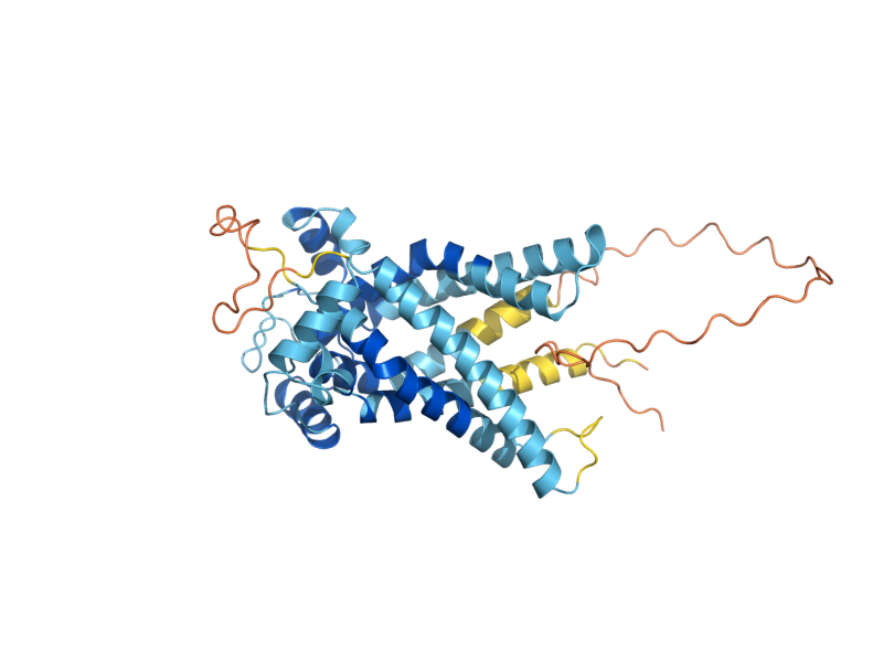 AlphaFold predicted structure of MME1