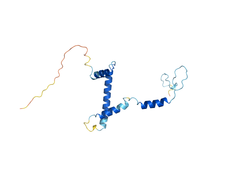 AlphaFold predicted structure of TAF9