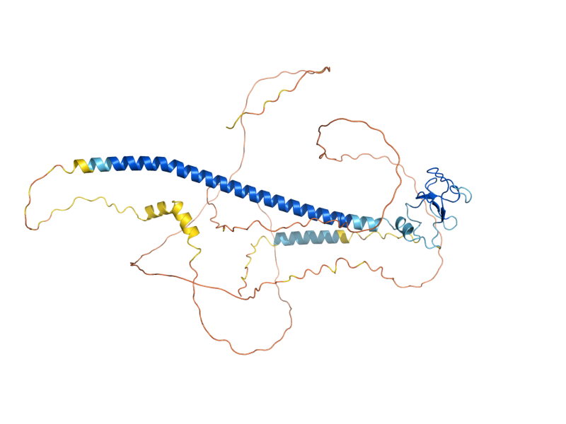 AlphaFold predicted structure of CST9
