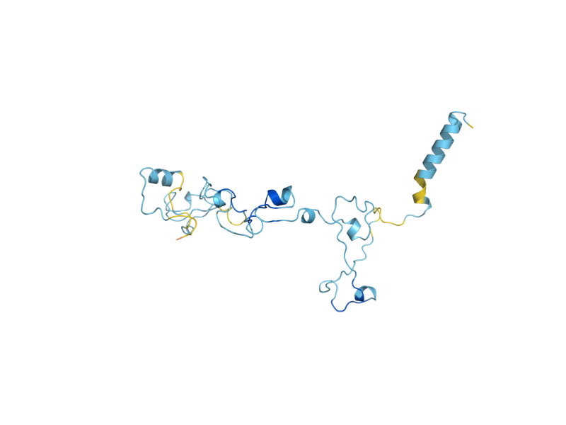 AlphaFold predicted structure of YTH1