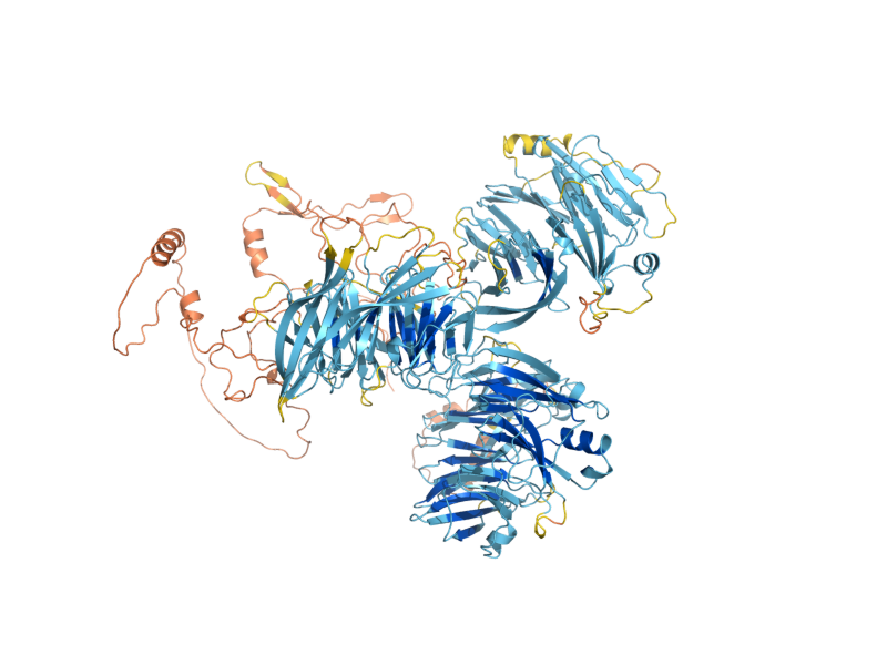 AlphaFold predicted structure of MMS1