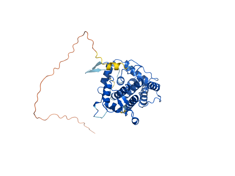 AlphaFold predicted structure of VPS74