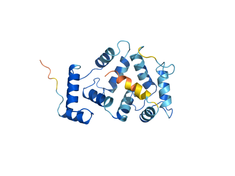 AlphaFold predicted structure of FRQ1