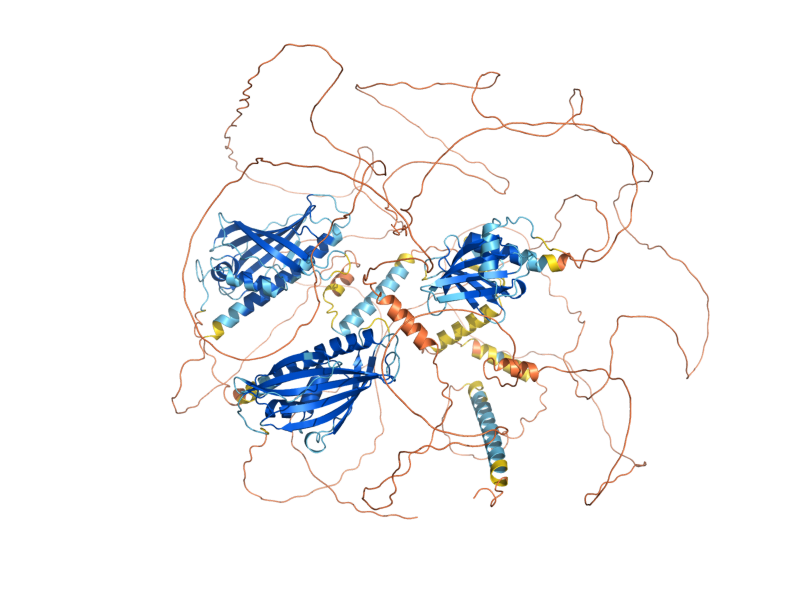 AlphaFold predicted structure of YSP2