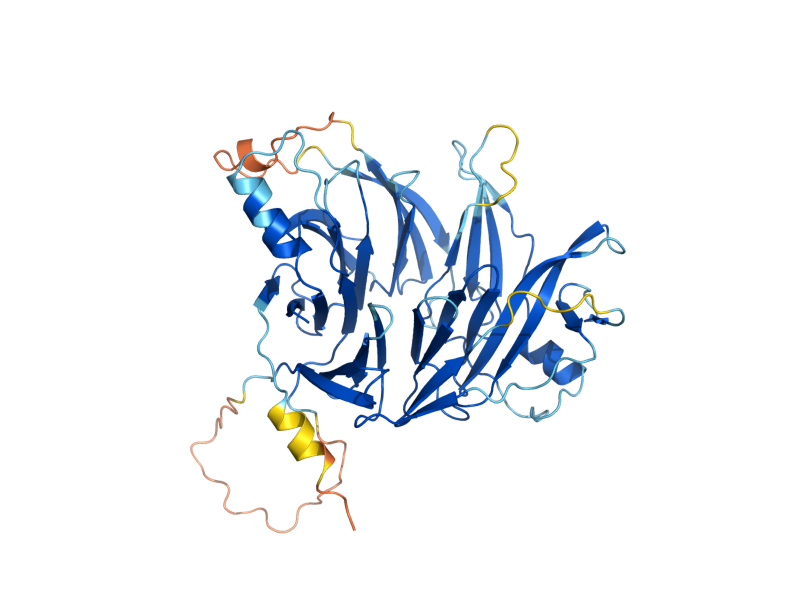 AlphaFold predicted structure of ASA1