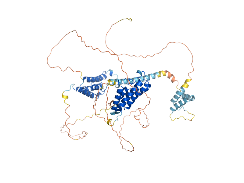 AlphaFold predicted structure of BDF2