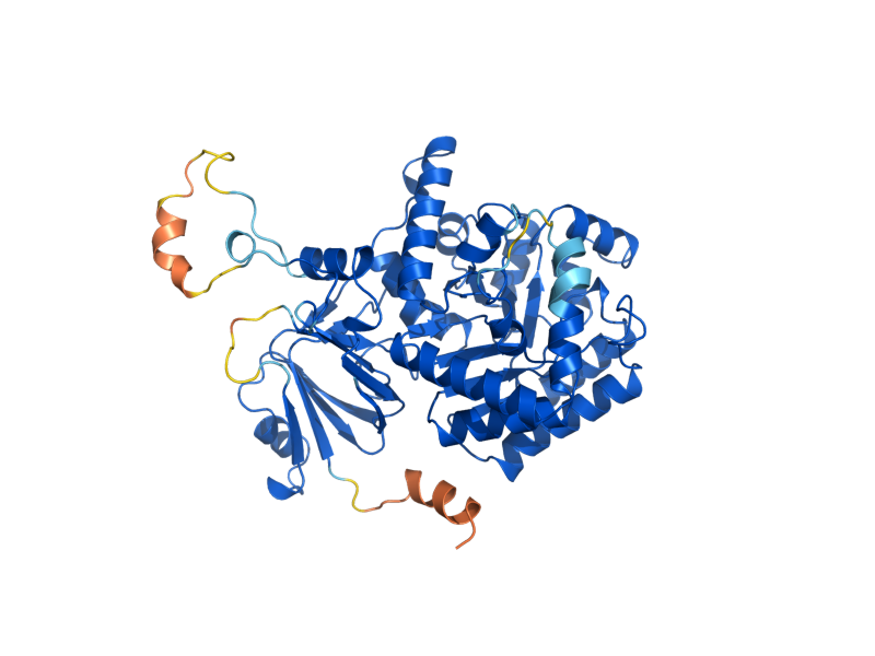 AlphaFold predicted structure of GUD1