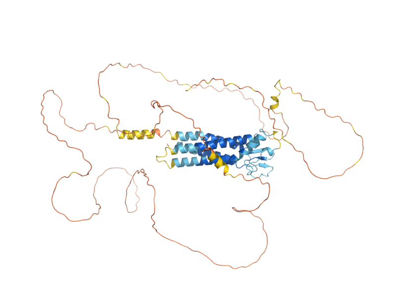 AlphaFold predicted structure of TOS7