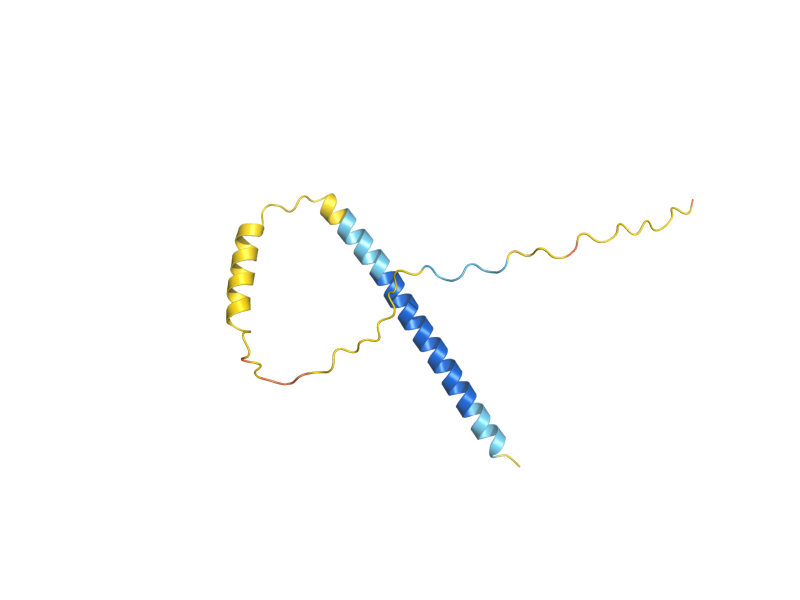 AlphaFold predicted structure of YOL131W