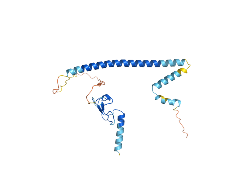 AlphaFold predicted structure of YNG1
