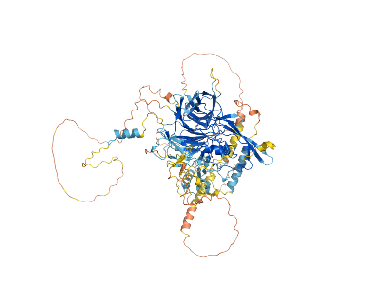 AlphaFold predicted structure of GPB1