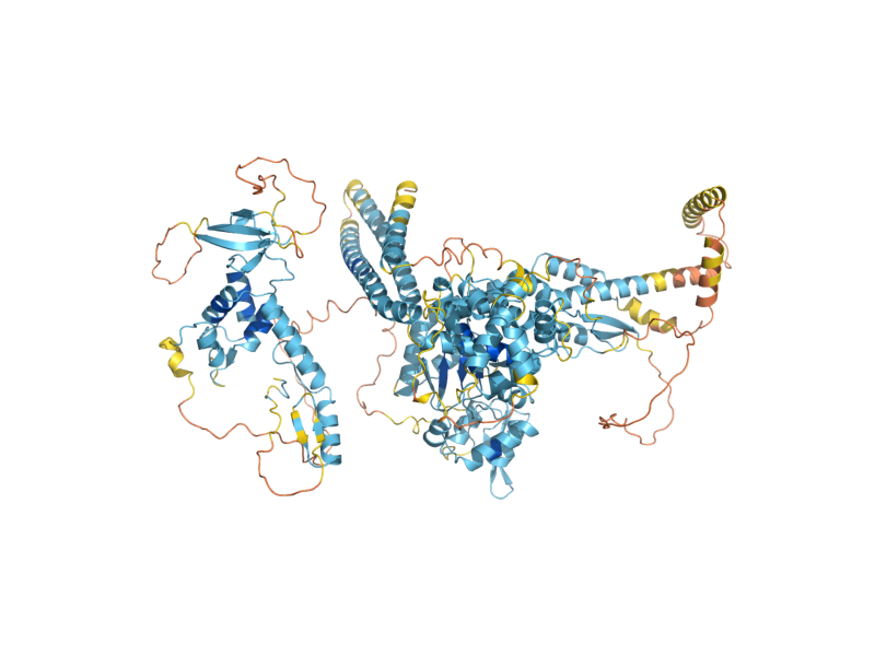 AlphaFold predicted structure of YPL216W
