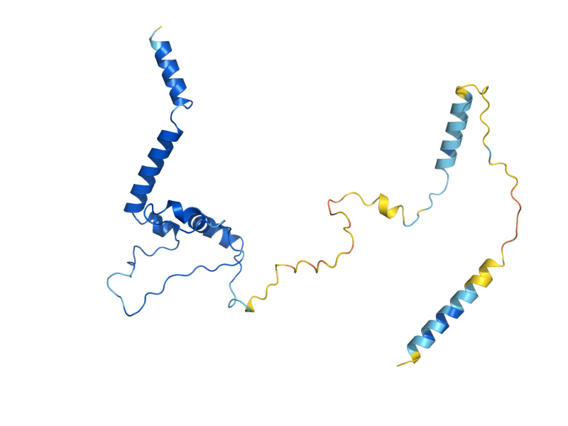 AlphaFold predicted structure of FCF2