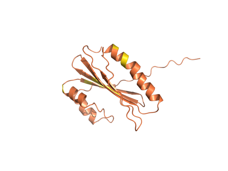 AlphaFold predicted structure of YLR112W