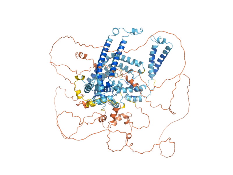 AlphaFold predicted structure of ATG9